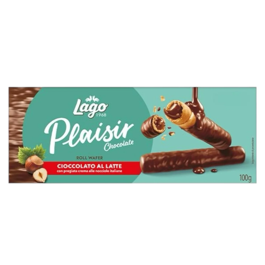 Lago Plaisir Chocolate Wafer Roll Hazelnut